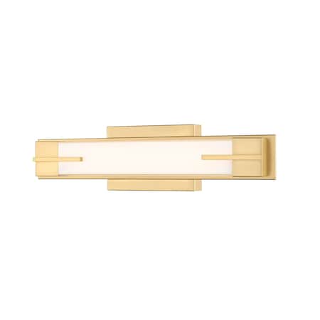 Z-Lite Chase 1 Light Vanity, 18in. W x 4.5in. H, Modern Gold 4100-18W-MGLD-LED